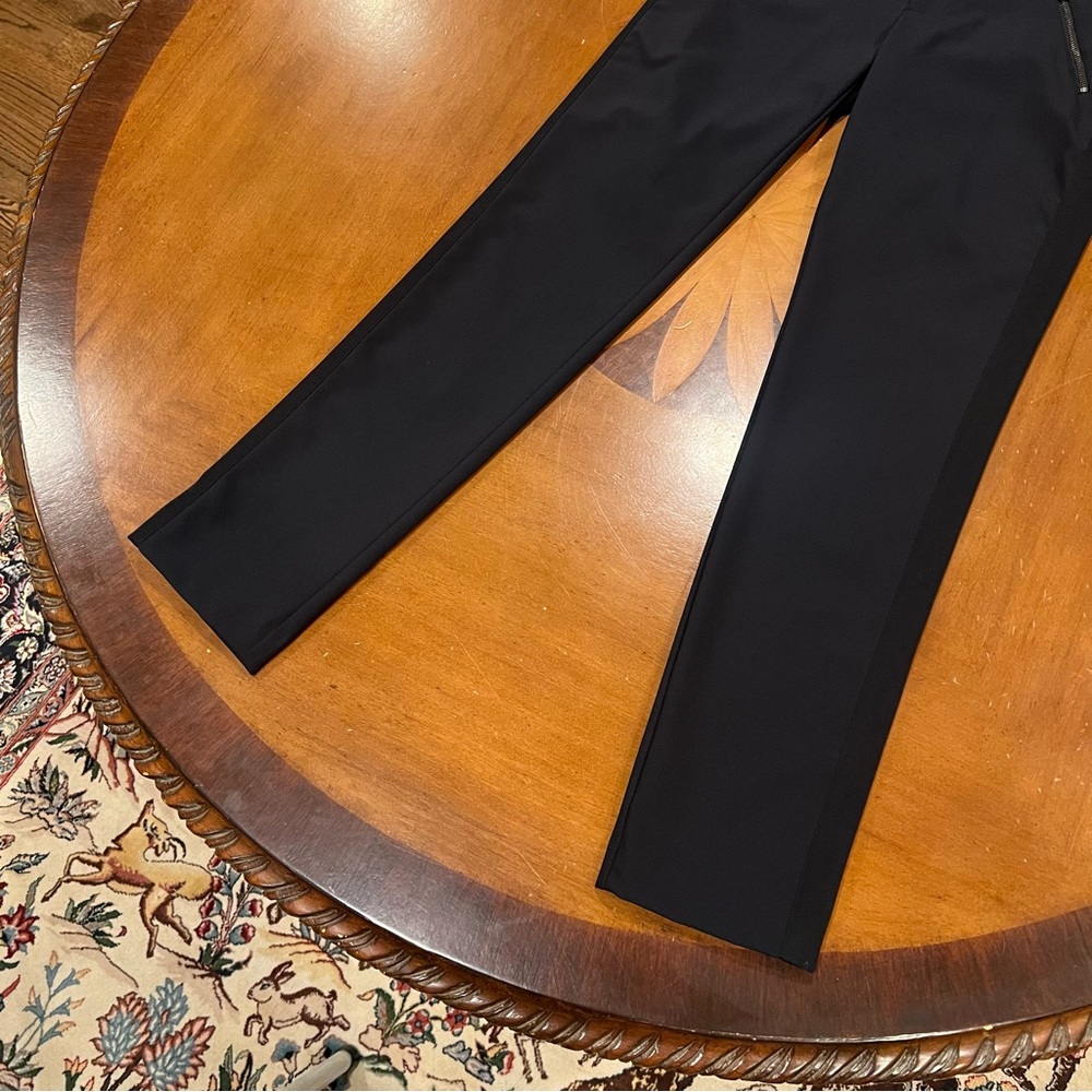 Rebecca‎ Taylor $295 Ava Techy Pant Navy/Black 4 Cropped Ankle Tapered Zippers - Picture 5 of 16